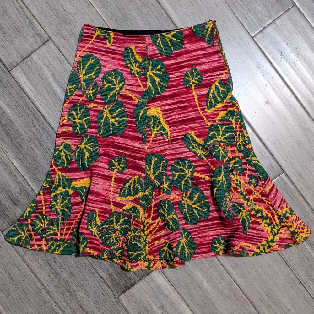 Vintage Alley Cat Betsey Johnson Knit Skirt 26 Retro Punk Boho - Picture 1 of 4